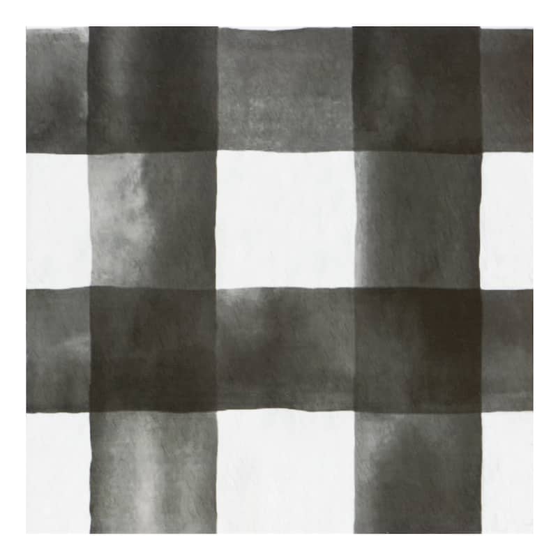 Retro 12x12 Peel & Stick Floor Tile Watercolor Check 20 Tiles/20 sq ft