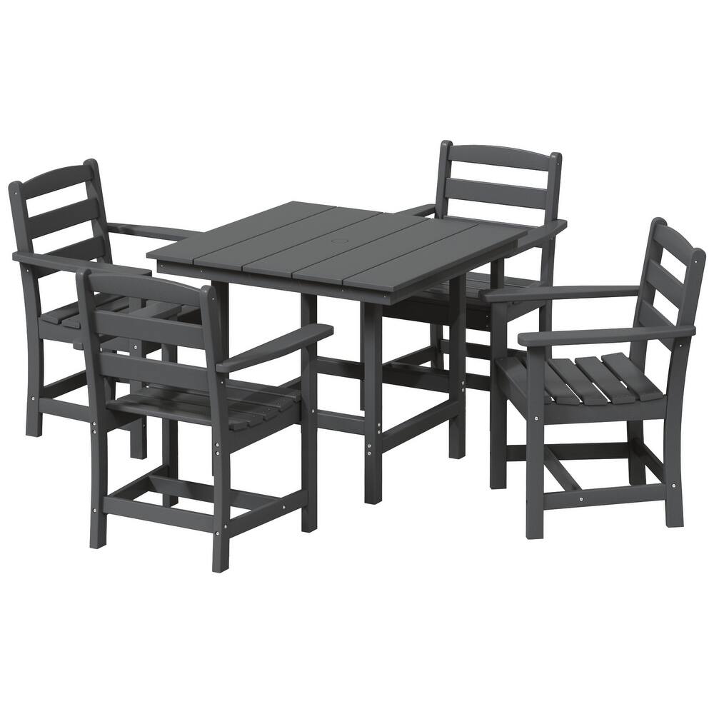 Shoreside 5-Piece Arm Chair Dining Set