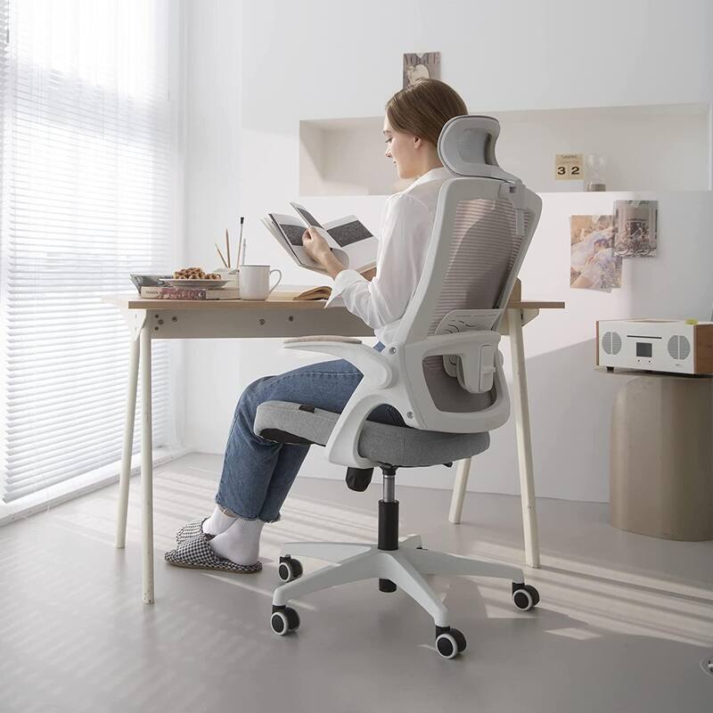 Neo Ergonomic Office Chair with Flip-up Arms and Adjustable Headrest