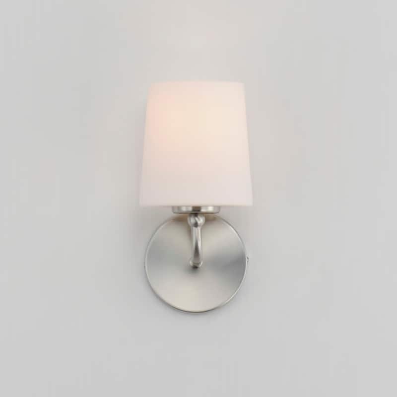 Maxim 12091SW Bristol 10" Tall Bathroom Sconce with Frosted Glass