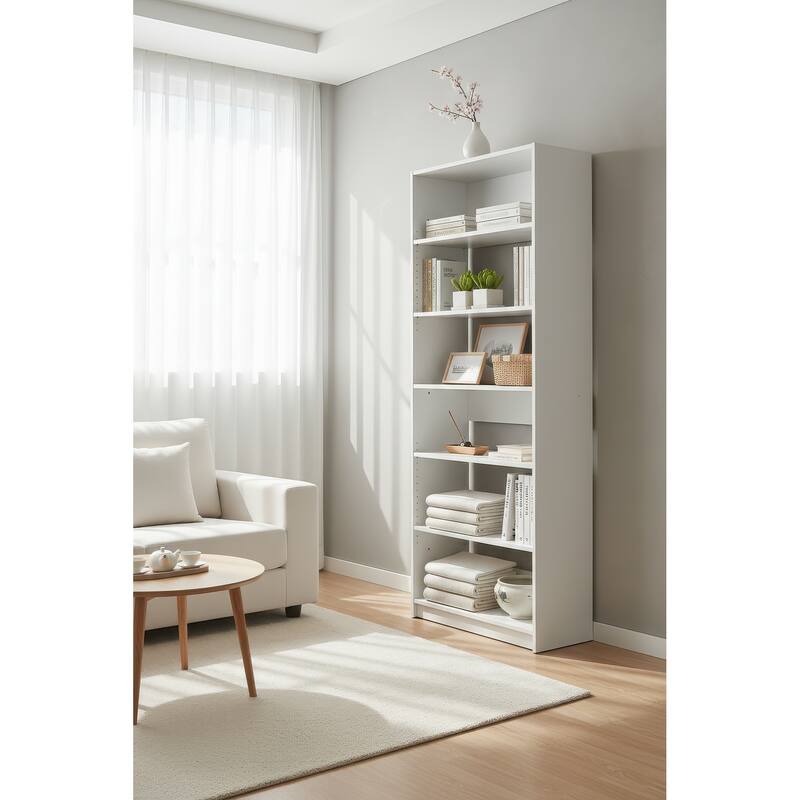 Prosper 32" White Wood Walk-in Closet with Two Rods - 31.4"W x 15.7"D x 83" H