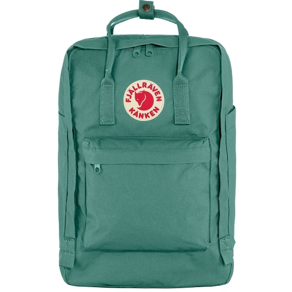 slide 2 of 4, Fjallraven 17-Inch Kanken Laptop Backpack - Comfortable Straps, Frost Green