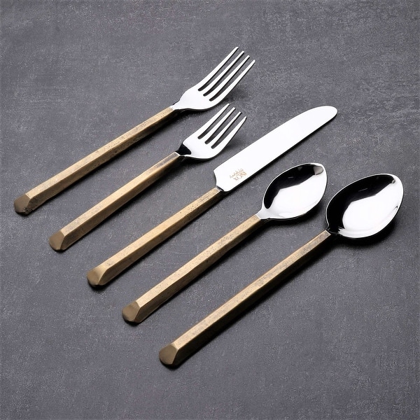 slide 1 of 1, INOX Plateau Flatware 20 Pc. Place Setting (Serves 4)