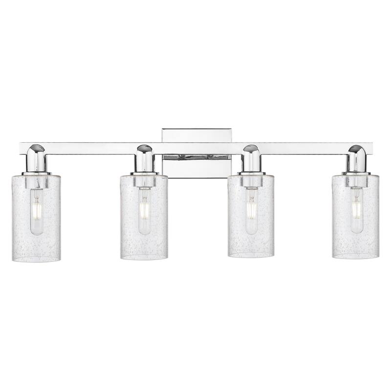 Innovations Lighting Endless Possibilities Arcadia - Clymer - 4 Light 31" Bath Vanity Light - Polished Chrome/Seedy