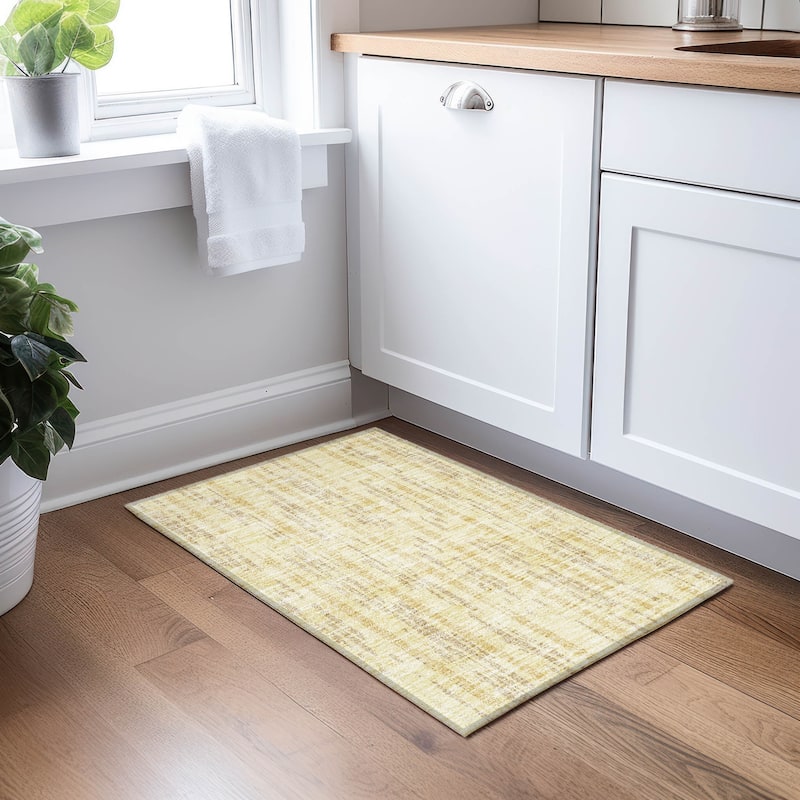 Machine Washable Indoor/ Outdoor Chantille Stripe Ombre Rug