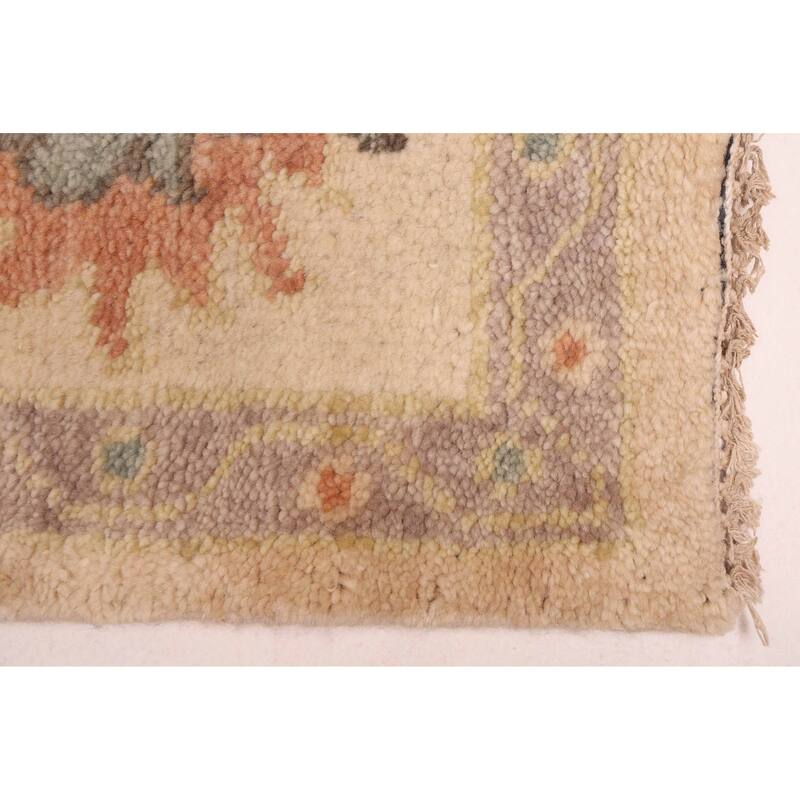 ECARPETGALLERY Hand-knotted Modern Oushak Beige Wool Rug - 8'1 x 9'11