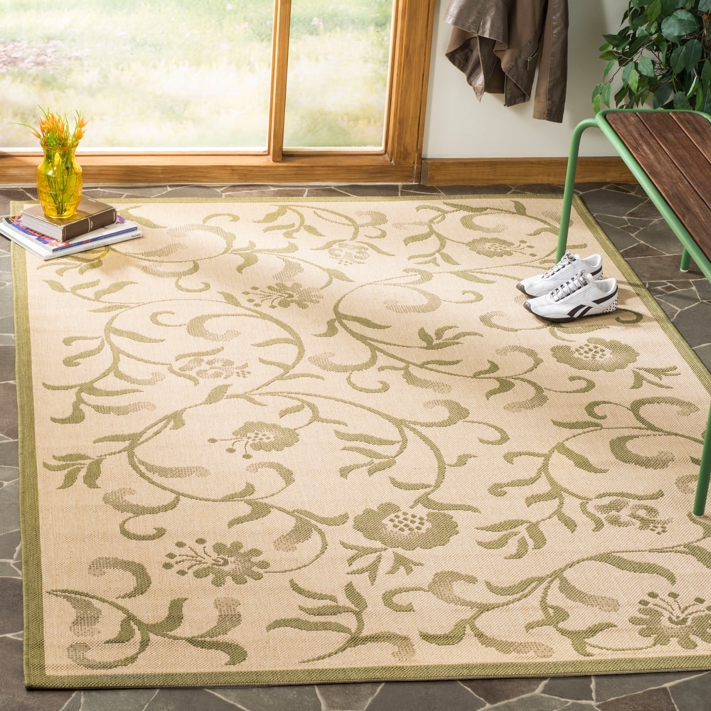 Martha Stewart by SAFAVIEH Swirling Garden Waterproof Rug