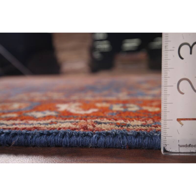 Blue Oushak Indian Area Rug Hand-Knotted Wool Carpet - 3'11"x 5'9"
