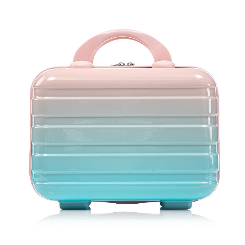14In 20In 2 pcs in PC Spinner Wheel Luggage, Carry on Suitcase, With Gradient Color and Combination Lock