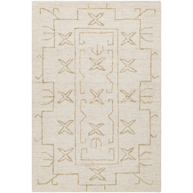 Junior Casual Solid Color Wool Area Rug - Brown - 2' x 3'