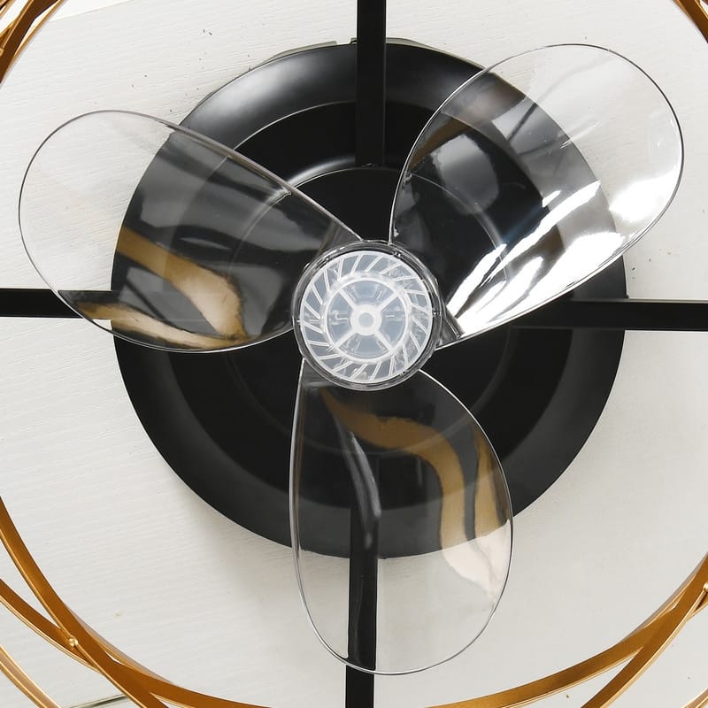 22'' Low Profile Ceiling Fans with Lights and Remote Control, 6 Speeds Caged Flush Mount Ceiling Fans