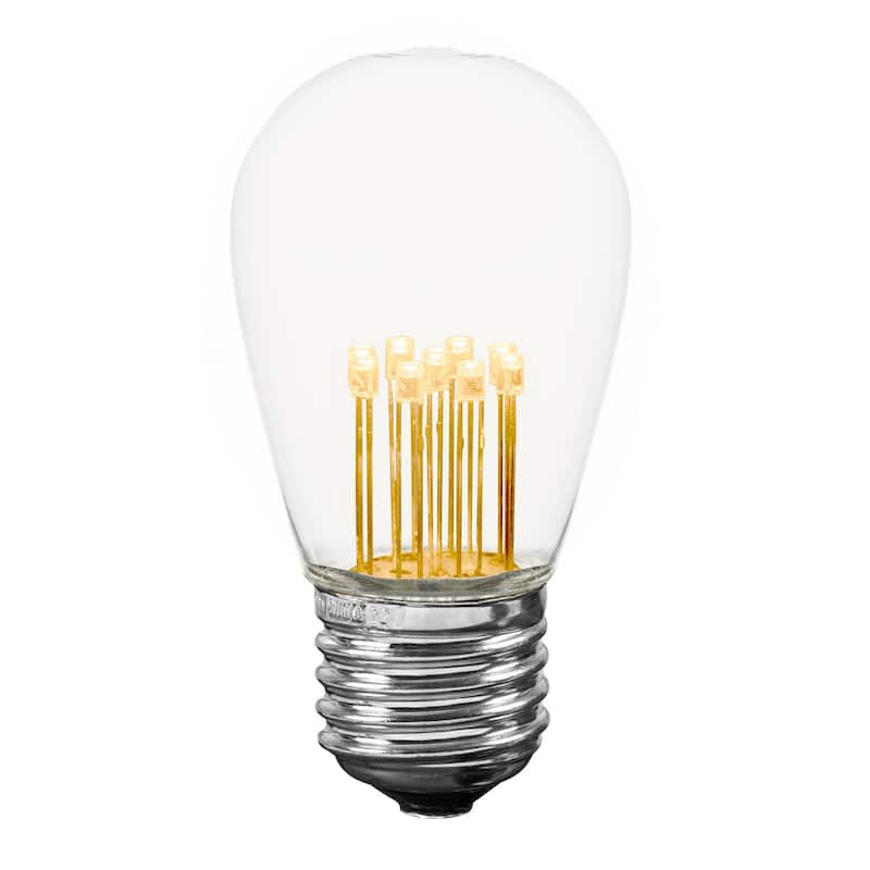 37.5 Foot S14 Edison Outdoor Patio String Lights, Market Lights