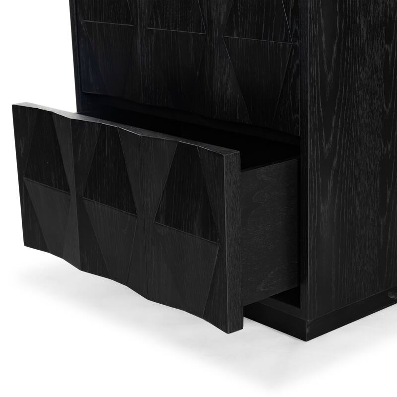 SAFAVIEH Couture Riabelle Wood 2 Drawer Nightstand