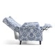 preview thumbnail 45 of 91, Linen Manual Upholstered Recliner with Wood Legs