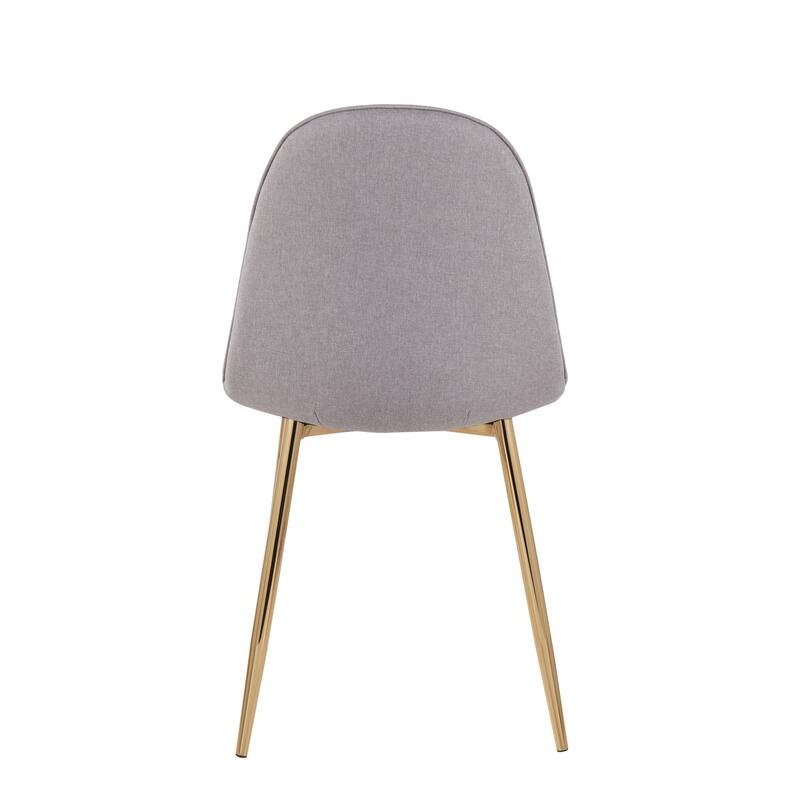 Silver Orchid Stone Gold Dining Chair - Set of 2