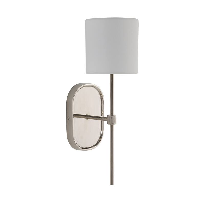 Whitney 17.5" Height Wall Sconce, Grey - 5.5 x 17.5 x 7.125
