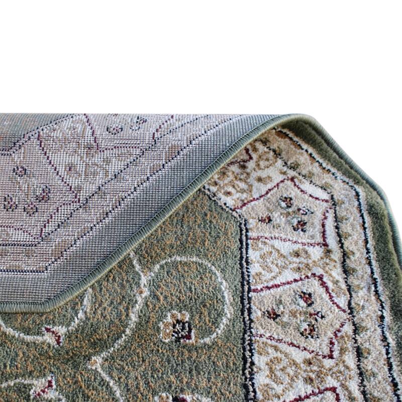 Medallion Motif Traditional Persian Style Olefin Area Rug