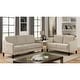 preview thumbnail 1 of 11, Trapper Contemporary Fabric Sloped Arms 2-Piece Sofa Set by Furniture of America