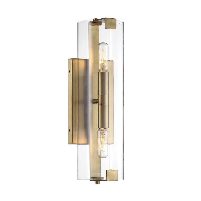 Savoy House Winfield 2 Light 16" Tall Wall Sconce - Warm Brass