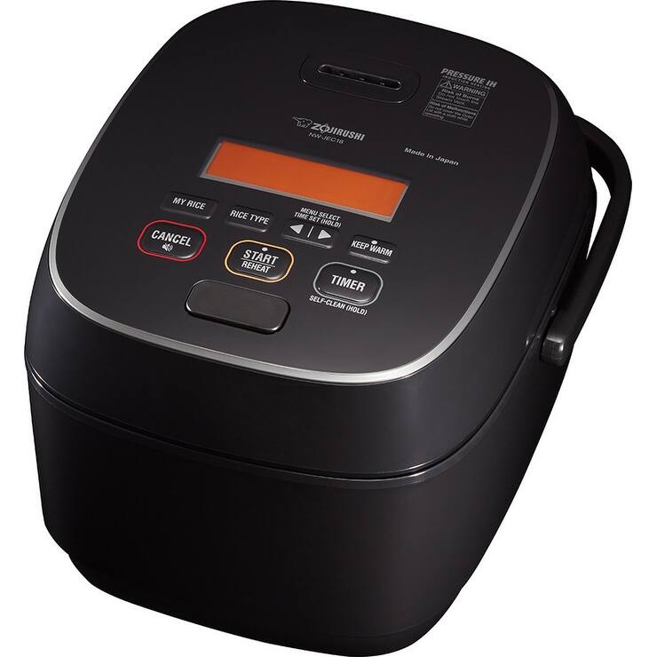 Zojirushi Pressure Induction Heating Rice Cooker and Warmer 5.5 & 10 Cup Black - 10 Cup