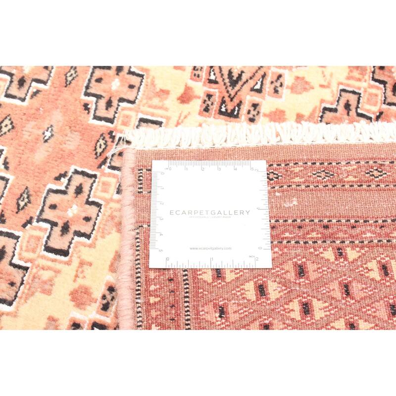 ECARPETGALLERY Hand-knotted Finest Peshawar Bokhara Beige Wool Rug - 2'7 x 3'9