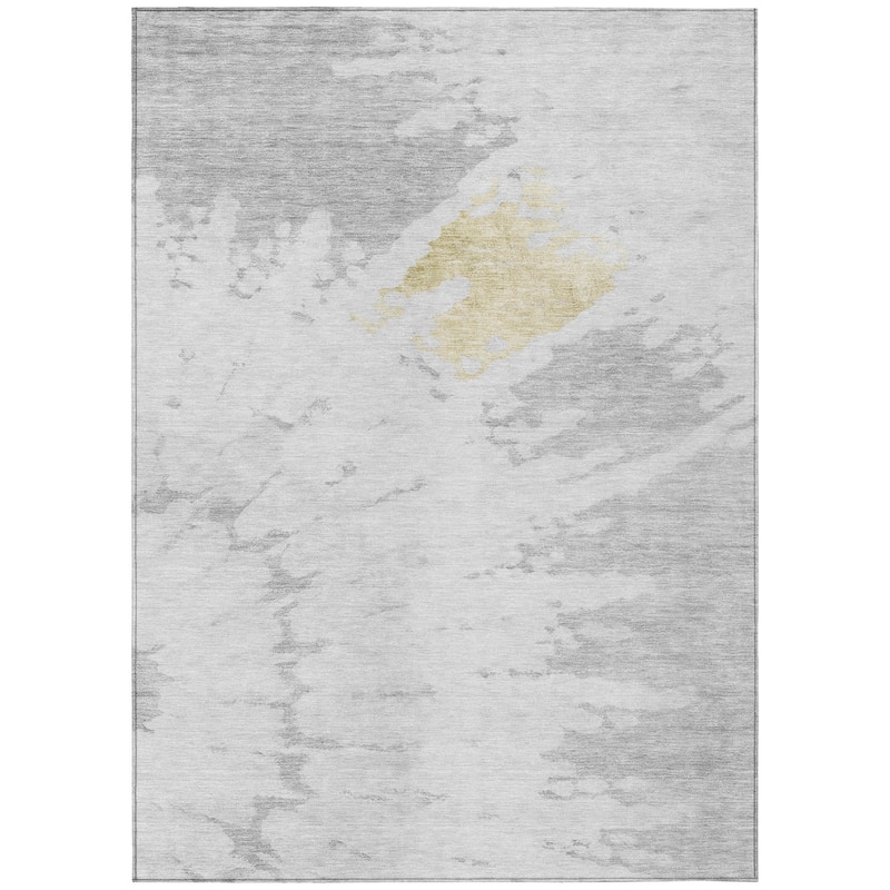 Machine Washable Indoor/ Outdoor Chantille Tie Dye Modern Rug
