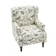 Upholstered Nailhead Trim Armchair Wingback Accent Chairs Set of 2