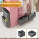 preview thumbnail 10 of 13, Costume RackOpen Hanging Armoire Closet with Mirror-PINK