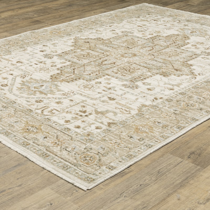 Style Haven Lucia Vintage Center Medallion Area Rug