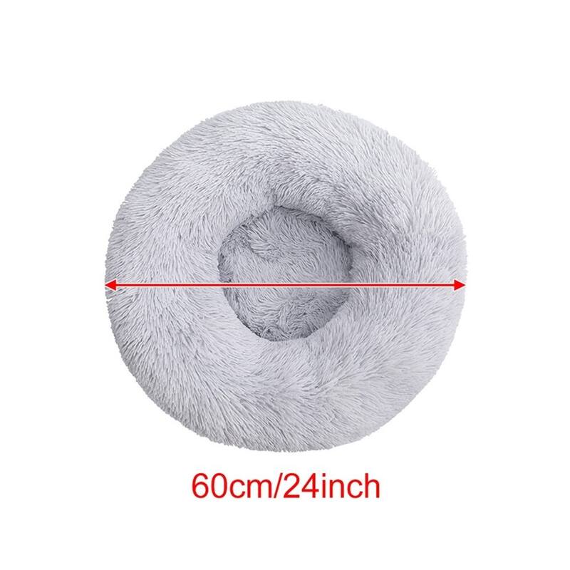 Pet Bed for Dogs Cats, Anti-Slip Waterproof Base Machine,Grey,24in - 24x24x8in