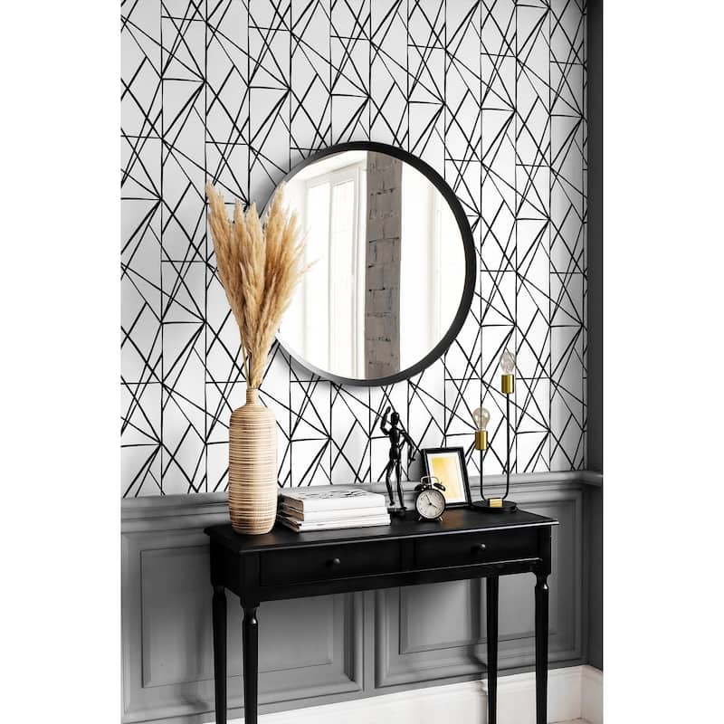 NextWall Quartz Geo Peel and Stick Wallpaper