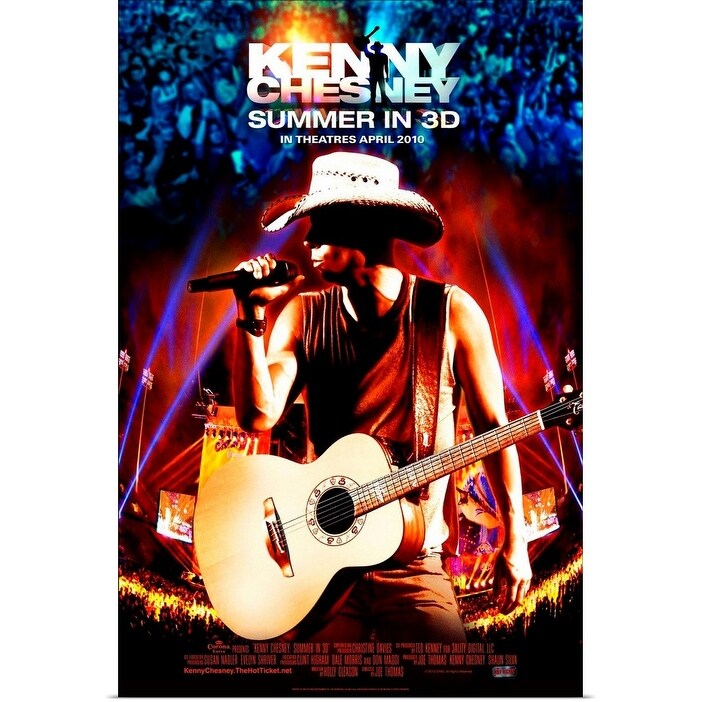 Shop Kenny Chesney Summer In 3d Movie Poster Poster Print