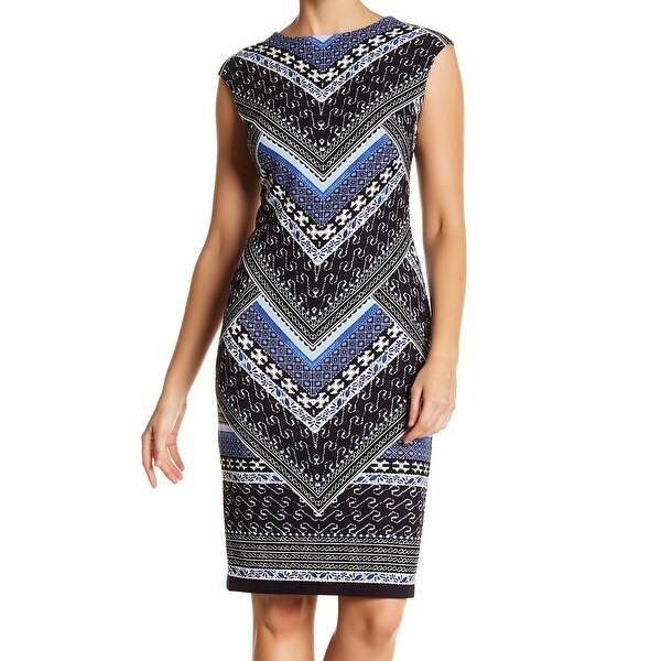 vince camuto scuba crepe sheath dress