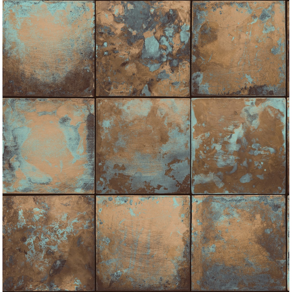 NuWallpaper Metal Sheet Copper Peel and Stick Wallpaper