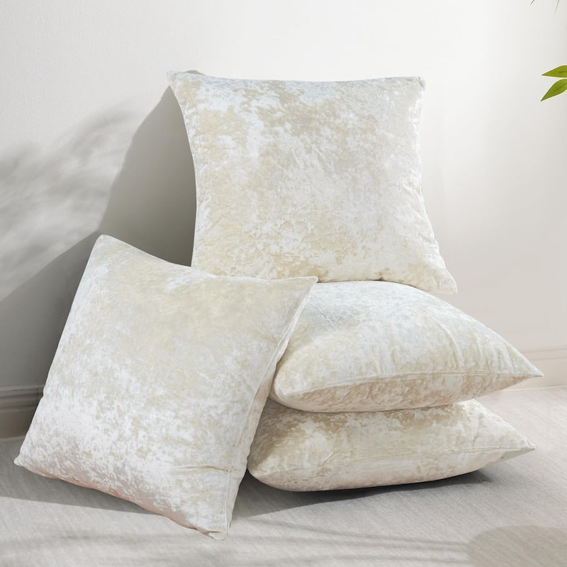 Rancho Crushed Velvet Throw Pillow Cover Set, NO INSERT