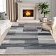 preview thumbnail 10 of 147, Superior Rockwood Patchwork Indoor Area Rug or Runner 3' x 5' - Blue/Taupe