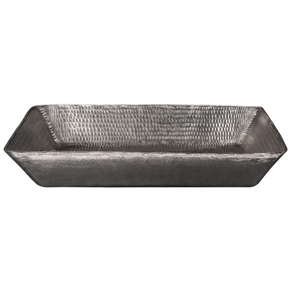 Premier Copper Products VREC2014EN 20" Rectangular Copper Vessel Bathroom Sink - Nickel