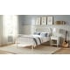 preview thumbnail 2 of 10, Jones Traditional Wood Twin Open Frame Bed White
