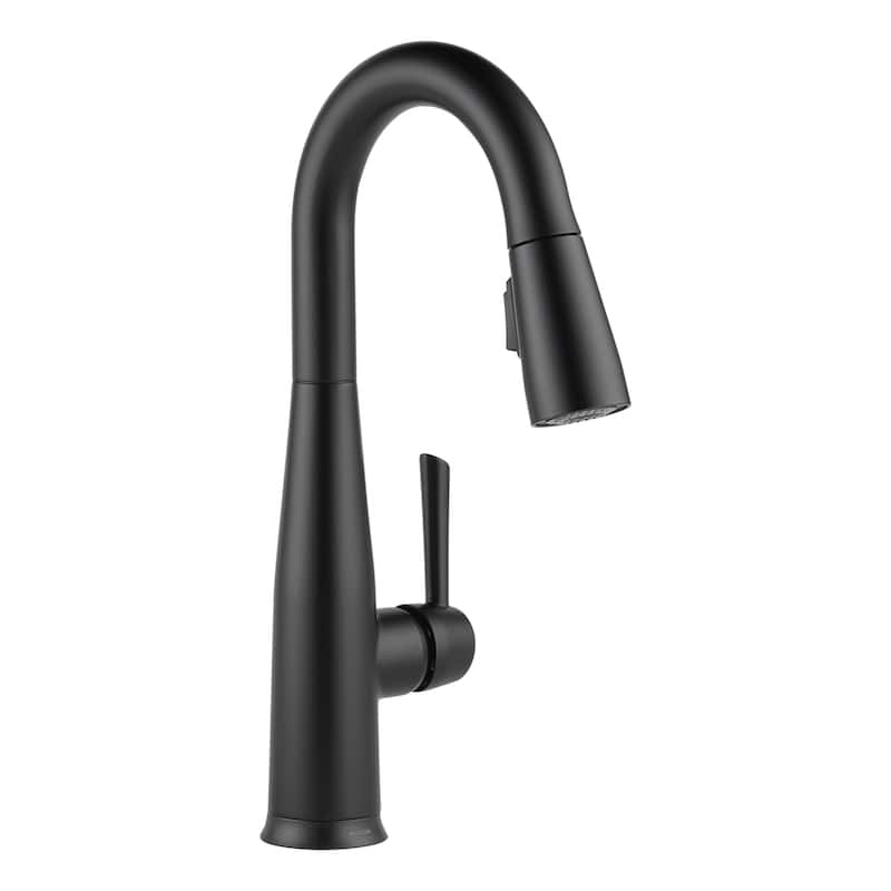 Delta Essa Pull-Down Bar/Prep Faucet with On/Off Touch Activation and - Matte Black