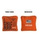 preview thumbnail 2 of 2, Chicago Football Orange Dual Sided Cornhole Bags