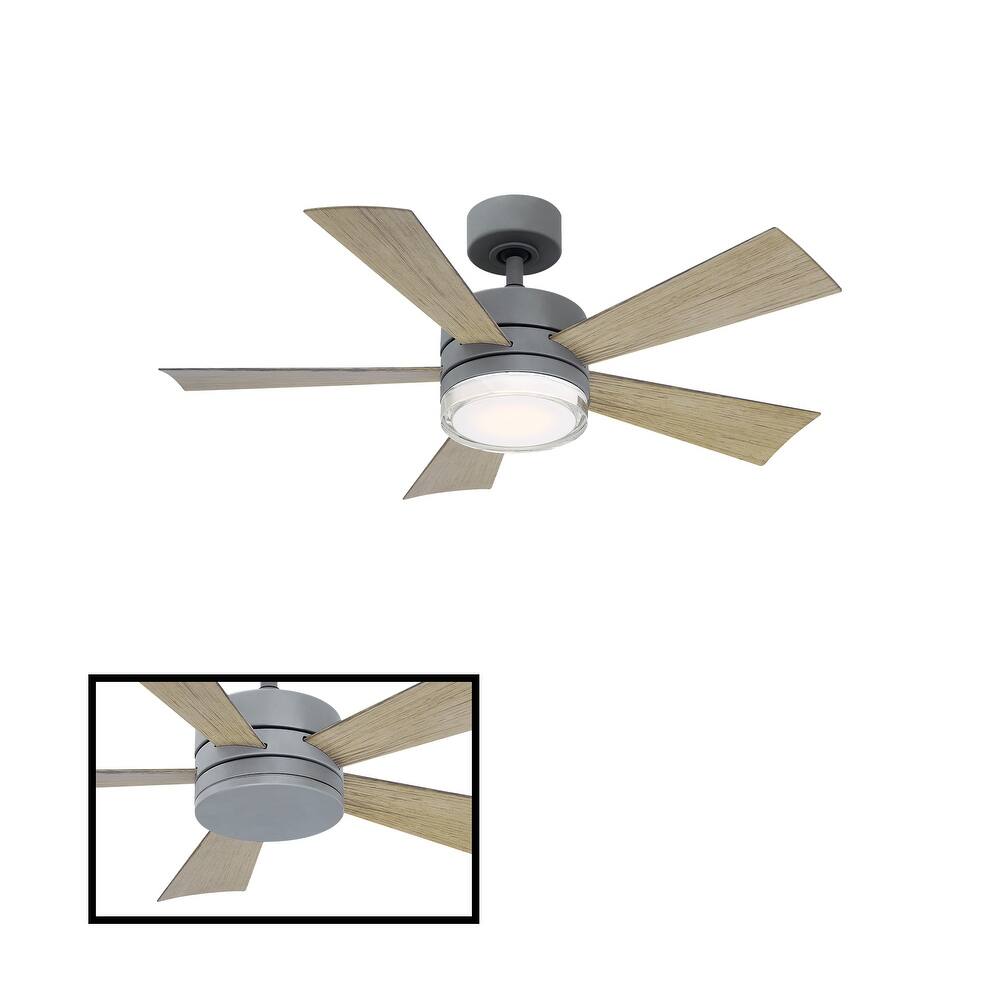 Wynd 42-inch 5-blade Indoor/ Outdoor Smart Ceiling Fan with LED Light