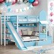 preview thumbnail 2 of 9, Beautiful Playhouse Inspired Twin-Over-Twin Castle Style Bunk Bed