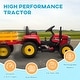 preview thumbnail 8 of 16, Aosom 12V Ride on Tractor with Trailer, 25W Dual Motors, Battery Powered Electric Tractor with Remote Control