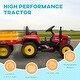 preview thumbnail 2 of 6, Kids Ride on Tractor with Trailer and 25W Dual Motors, 12V Battery Powered Electric Kids Car, 3-Gear-Shift, LED Lights
