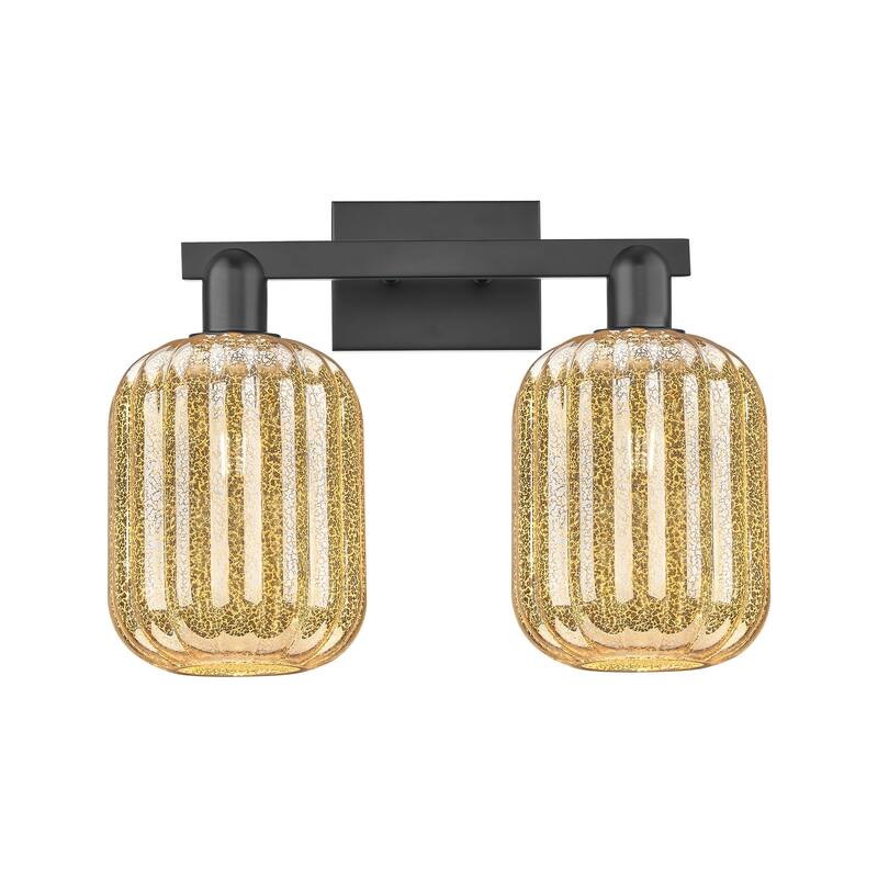 Innovations Lighting Downtown Urban - Preston - 2 Light 16" Jar Shade Bath Vanity Light