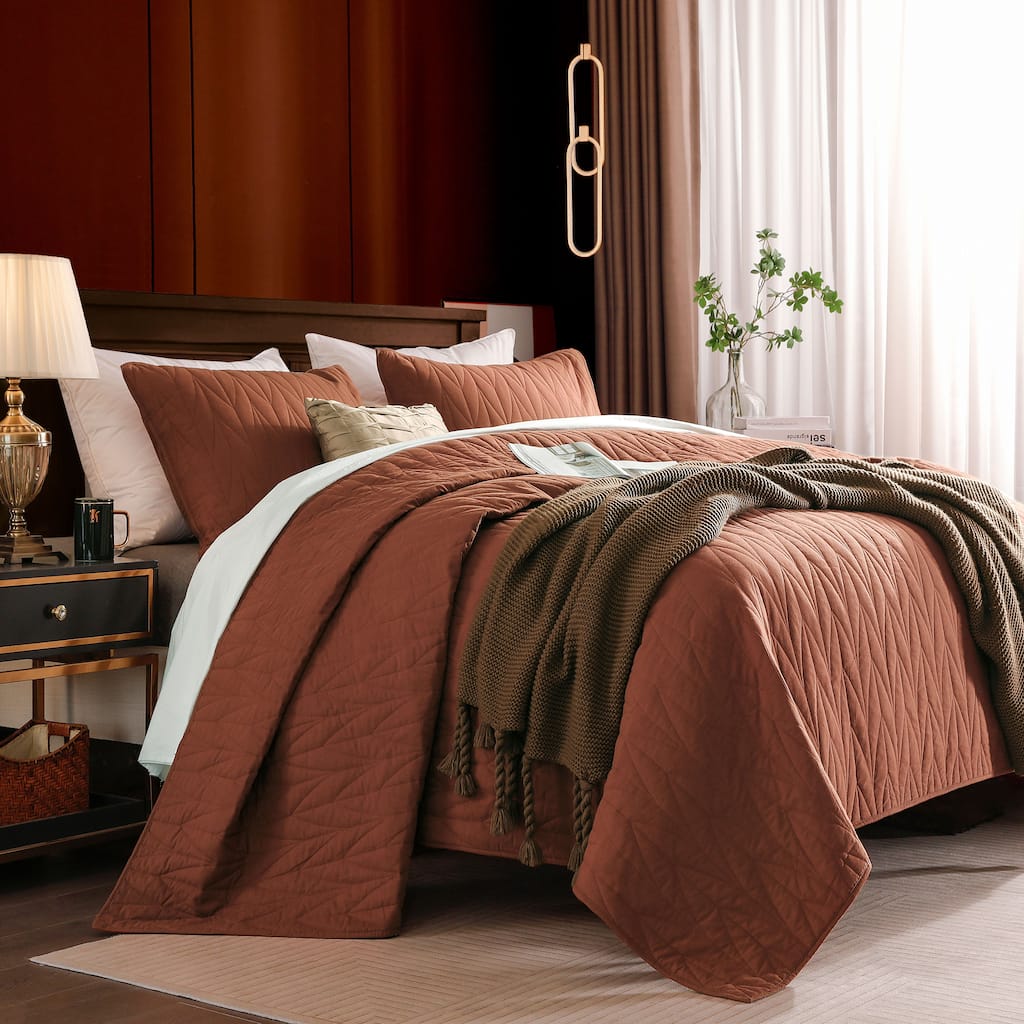 Wonderful Cotton Quilt Set 3 Piece Reversible