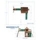 preview thumbnail 4 of 12, Backyard Discovery Woodridge Elite Cedar Wood Swing Set, Slide, Tunnel - 19'3" x 15'8"