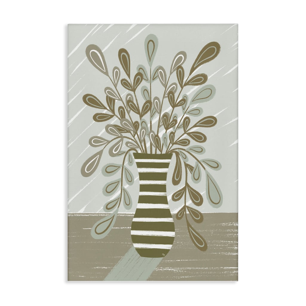 Stupell Muted Minimal Foliage Bouquet Canvas Wall Art Design By Martina Pavlova