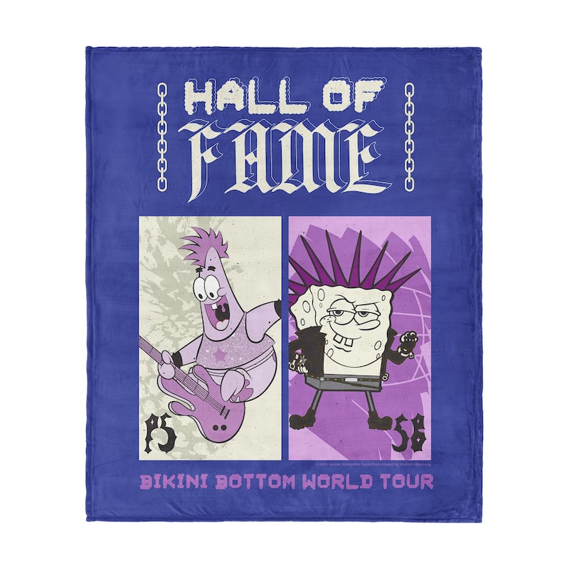 Nickelodeon Spongebob Squarepants Silk Touch Throw Blanket