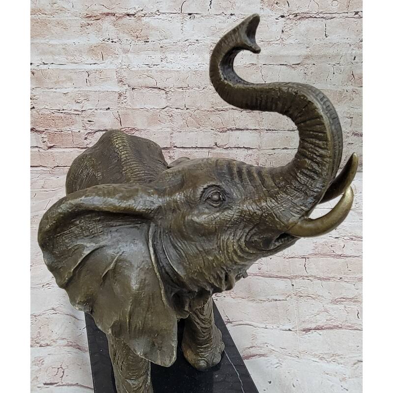 Sculpture Collectible Bronze Decor Vienna Imitative Elephant Bronze Statue Austrian Statue